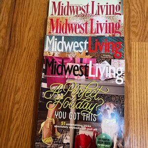 Midwest Living holiday/December magazines 2013, 2014, 2015, 2016